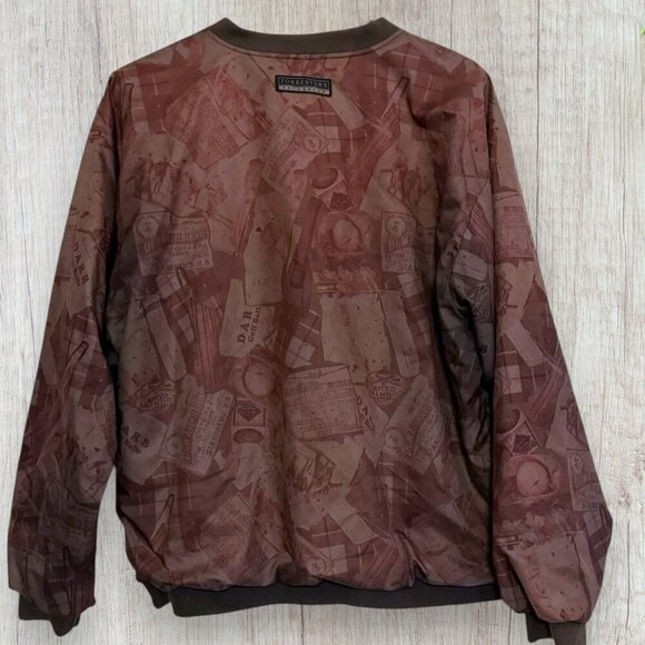 FORRESTER'S Vintage Golf V-Neck Pullover Windbreaker Jacket Performance Mens L - Picture 2 of 5
